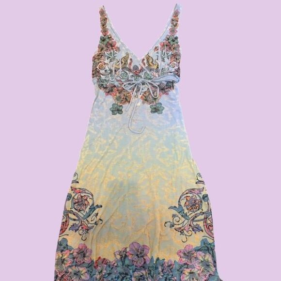 Butterfly-dropout Dresses & Skirts - Y2k pastel floral slip dress